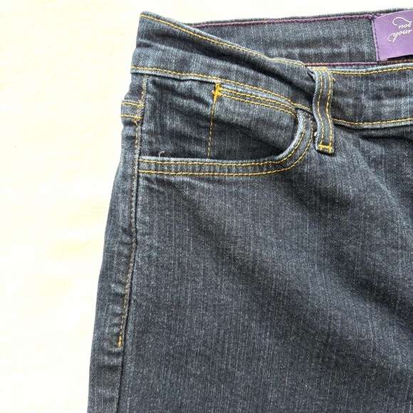NYDJ Mariyln Dark Wash Lift Tuck Stretch Slimming Straight Jeans Size 10 - Picture 4 of 16